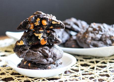 Loaded Dark Chocolate Cookies