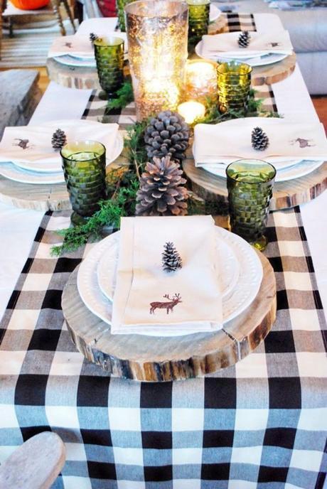 Rustic Winter Tablescapes Holiday Table Settings