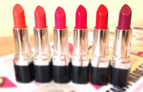 AVON ULTRA COLOR BOLD LIPSTICK IN RUBY SHOCK & FUSCHIA SHOCK