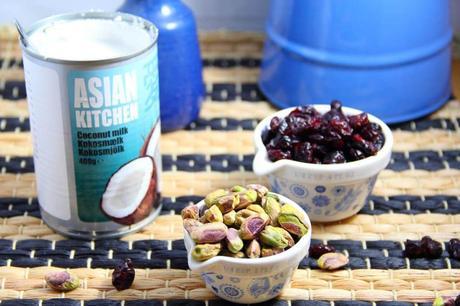 The Vegan Mystery Box Challenge - Coconut milk, cranberries and pistachios