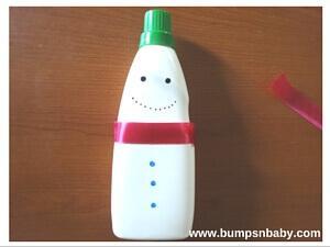 Snowman Money Bank DIY with your Toddler this Christmas