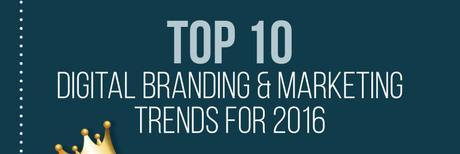 Most Popular Digital Branding & Marketing Trends For 2016 #Infographic
