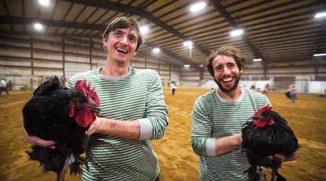 They even caught identical chickens during the chicken run...