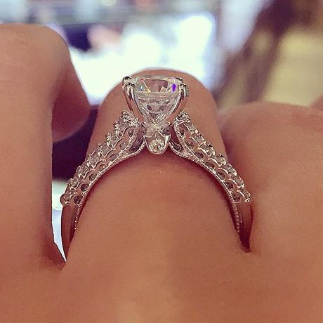 Diamond shank Verragio engagement ring