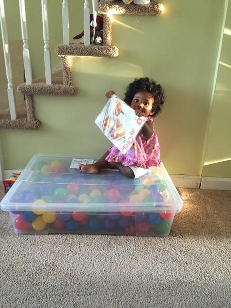 DIY baby ball pit