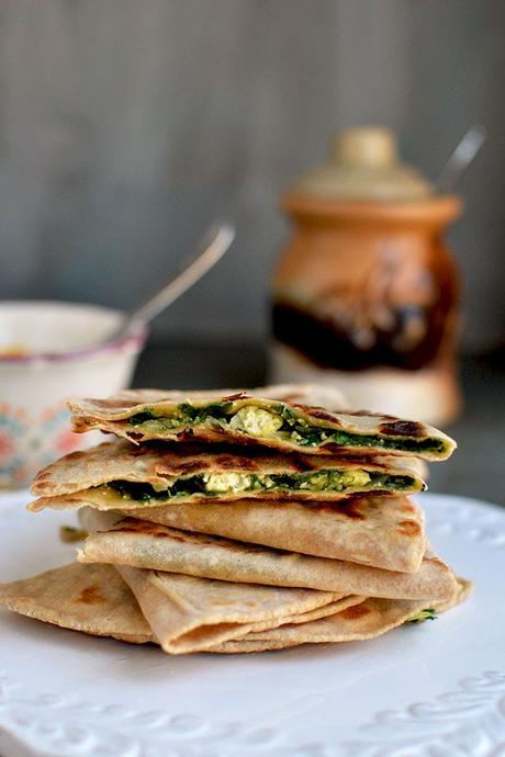 Palak Paneer Paratha