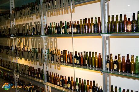 Bottle collection at the Guinness Storehouse