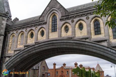 Bridge connecting Dublinia with Christ Church Cathedral
