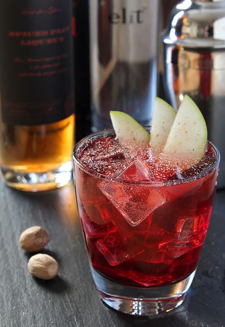 Jubilee Cocktail – Vodka, Red Wine and Spiced Pear Liqueur