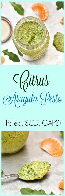 Citrus Arugula Pesto (Paleo, Vegan, SCD, GAPS)