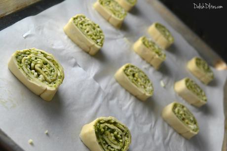 Pesto Puff Pastry Pinwheels
