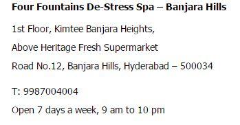 The Four Fountains De-Stress Spa, Hyderabad - Winter Special - Warming Red Thyme Massage