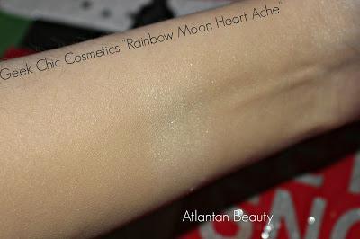 Geek Chic Cosmetics Moon Prism Power Makeup Swatches and First Impression