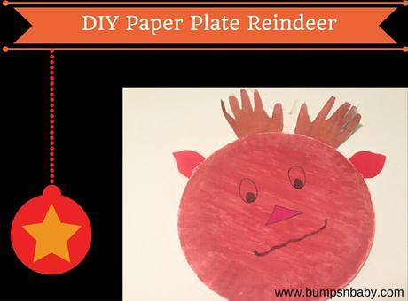 Paper Plate Reindeer DIY  for this Christmas