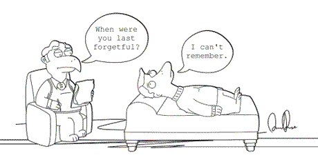 The curious case of Mr.Forgetful. Solved by Goldilocks