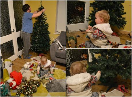 Putting up the Christmas tree