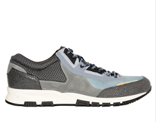 A Mixed Bag: Lanvin Suede & Grained Leather Running Sneakers