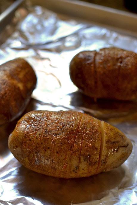 Hasselback Potatoes with Paprika & Parmesan
