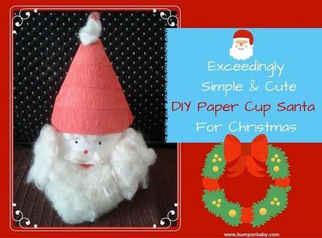 Santa Claus DIY Using Paper Cup
