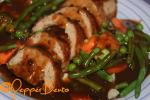 Amazing  stuffing wrapped in sausage meat, try it!