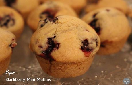 Vegan Blackberry Mini Muffins