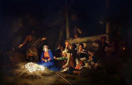 Adoration of the Shepherds by Christian Wilhelm Dietrich