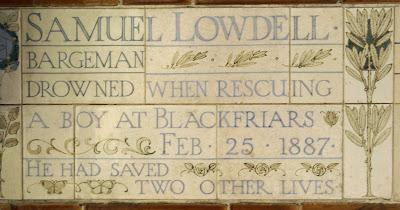 Postman's Park (37): Samuel Lowdell