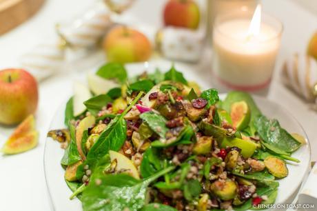 Fitness On Toast Faya Blog Girl Healthy Workout Receipe Food Nutrition Idea Meal Brussel Sprout Festive Salad Reboot Diet Health