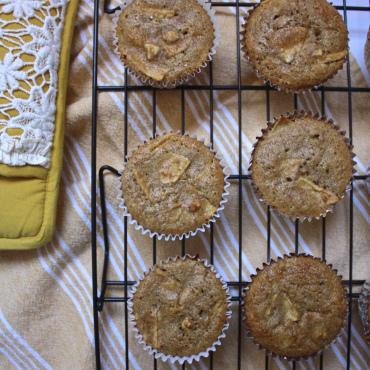 Banana Apple Spelt Muffins