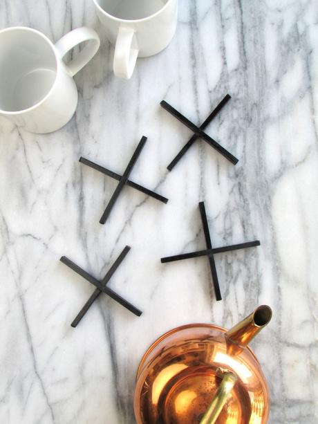 Top DIY Projects of 2015: X Shaped Coasters | Francois et Moi