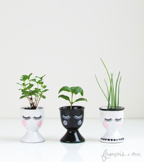 Top DIY Projects of 2015: Pretty Face Seedling Starters | Francois et Moi