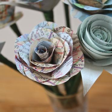 Paper Rose How To: 2 Ways