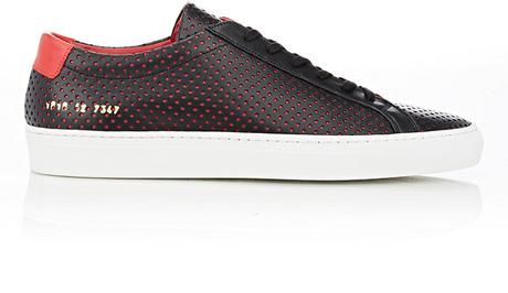 The Perfectly Perforated Pair:  Common Projects BNY Sole Series Perforated Achilles Sneakers