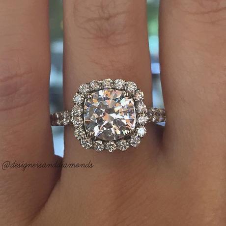 Ritani halo engagement ring