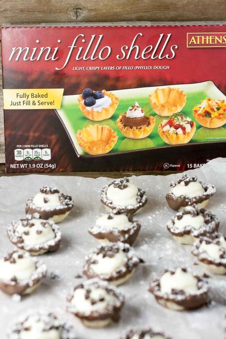 Chocolate Dipped Cannoli Cups