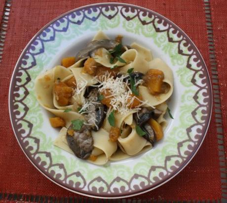 Wild Boletus Mushroom and Pumpkin Pappardelle – Pappardelle con Porcini e Zucca