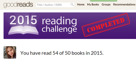 I Completed my 2015 Goodreads Reading Challenge! Again!