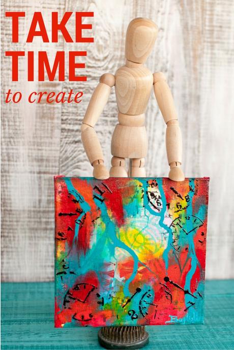 Take Time To Create-Mixed Media Monthly Challenge