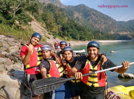 geared up for rafting