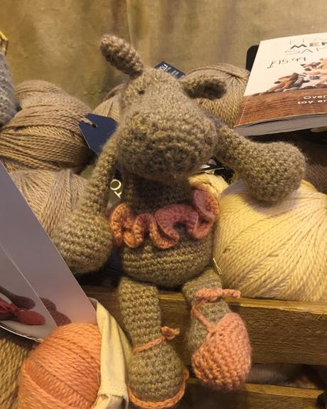 Toft crocheted ballerina hippo