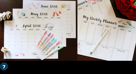 printable planners, 2016, calendars, twoplicates, edit