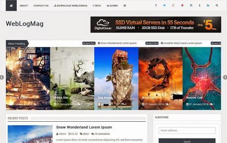 Best Free Responsive Blogger Templates for 2016 Best Free Responsive Blogger Templates for 2016