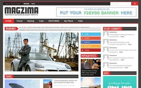 Best Free Responsive Blogger Templates for 2016 Best Free Responsive Blogger Templates for 2016