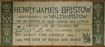 Postman's Park (38): died saving children from fire