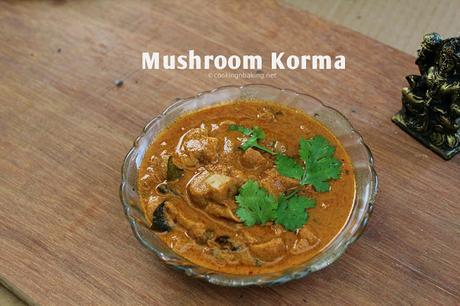Mushroom Korma
