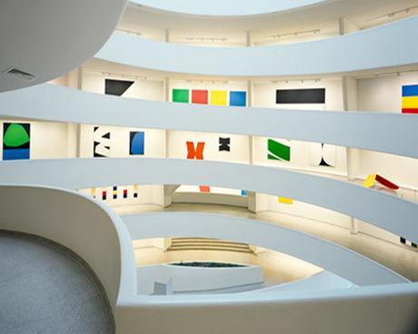 Ellsworth Kelly Installation At The Guggenheim Museum In NYC