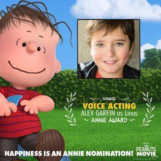 alex garfin voices linus - annie award nominee