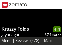 Krazzy Folds Menu, Reviews, Photos, Location and Info - Zomato