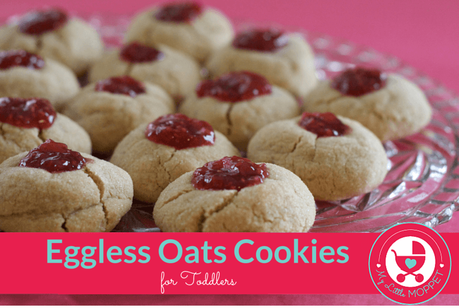 Eggless Oats Cookies for Toddlers