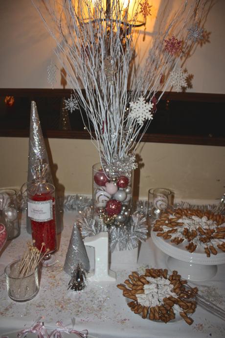 Pink Winter Wonderland Candy Buffet